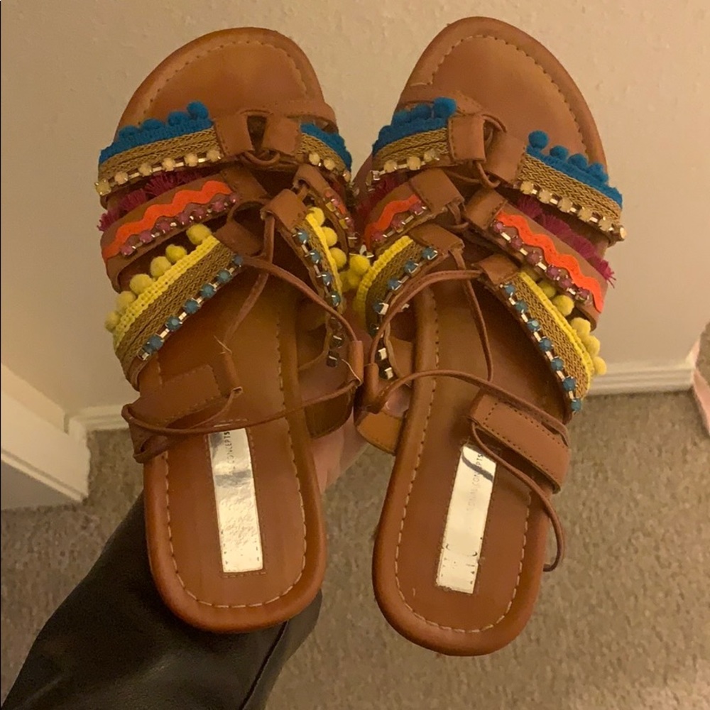 INC international concepts rainbow sandals